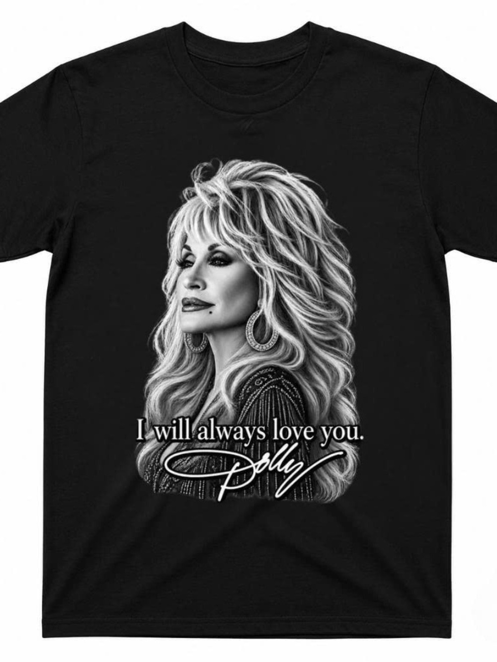 Gildan Shit Dolly Parton “I Will Always Love You” Graphic Tee